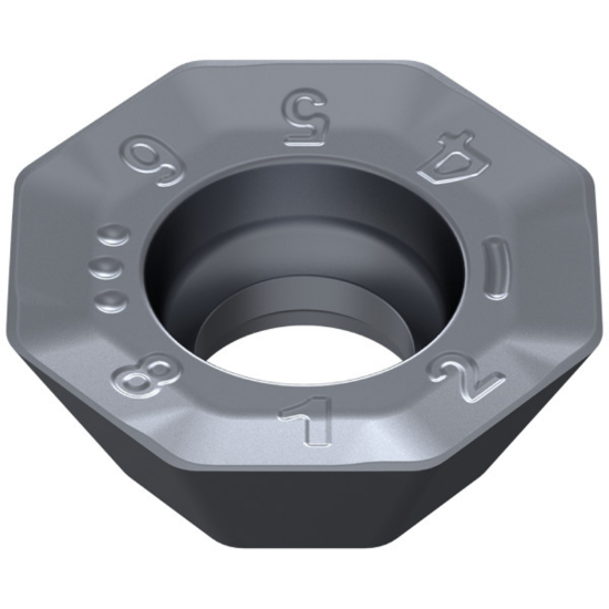 Picture of CERATIZIT OFHT 050410SN-F50 CTPM240 Milling Insert Octagonal 0.039 Corner Radius TiAlTaN