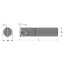 Picture of EVEREDE Tool CD4000LCH Triangle Boring Bar Dia0.7500 Positive 0.7500 19.05MM - 3/4 Cutter Dia