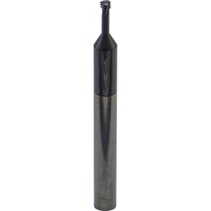 Picture of CARMEX MTS0250C35 0.7 ISO Thread Mill 0.12 Dia 0.70MM 0.35 Neck 2.50 OAL 3 Flute Coolant 2xD1 Internal AlTiN