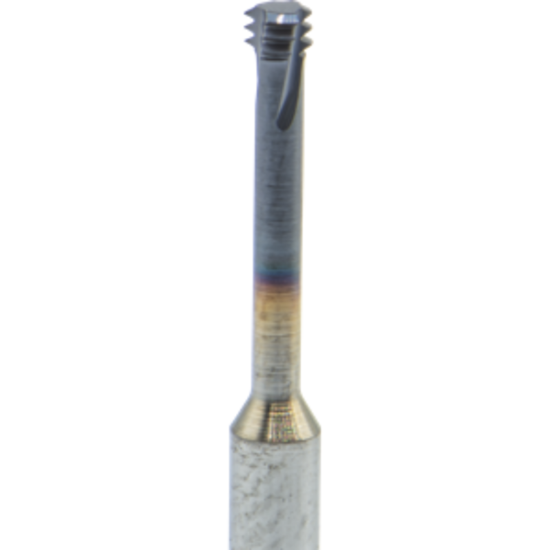 Picture of CARMEX MTS03024C12 0.5 ISO Thread Mill 0.09 Dia 0.50MM 0.49 Neck 1.50 OAL 3 Flute Coolant 4xD1 Internal AlTiN
