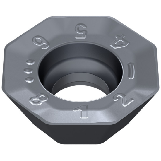 Picture of CERATIZIT OFHT 050410SN-F50 CTPM225 Milling Insert Octagonal 0.039 Corner Radius TiAlTaN