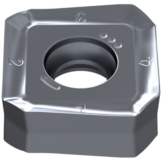 Picture of CERATIZIT SAKU 1706ABSR-F50 CTPP225 Milling Insert Square 0.031 Corner Radius TiAIN + TiN