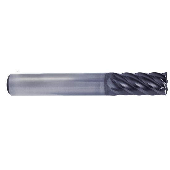 Picture of YG-1 UGMG20902 DIA 1/4 SH 0.2500 LOC 1.50 OAL 4.00 End Mill Standard Flute Variable Helix Carbide TiAlN Single End Square Sharp V7 Plus A