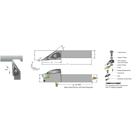 Picture of DORIAN ADVJNL-20-3D-001 35.0° Square 1.250 Shank 6.000 OAL