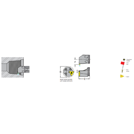 Picture of DORIAN ADTHOL20-5E On Edge Square 1.250 Shank 7.000 OAL