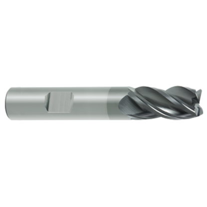 Picture of GORILLA MILL GMRF1000MMR4050WF	 DIA 10MM SH 0.3937 LOC 0.8661 OAL 2.7559 End Mill Standard Flute Variable Helix Carbide TiAlN Single End Corner Radius 0.0197 0.50MM YETI