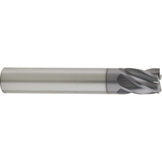 Picture of GORILLA MILL GM38F5	 DIA 3/8" SH 0.3750 LOC 0.8750 OAL 2.50 End Mill Standard Flute Variable Helix Carbide TiAlN Single End Square Sharp