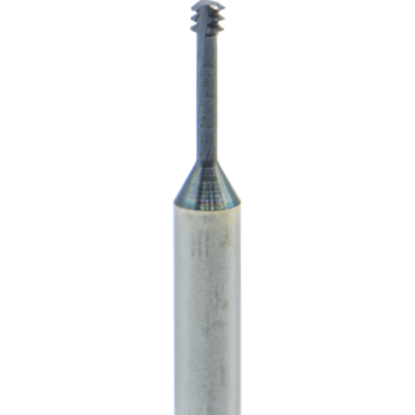 Picture of CARMEX MTS03016C6 56 UN Thread Mill 0.06 Dia 56.00TPI 0.26 Neck 1.50 OAL 3 Flute 3xD1 Internal AlTiN
