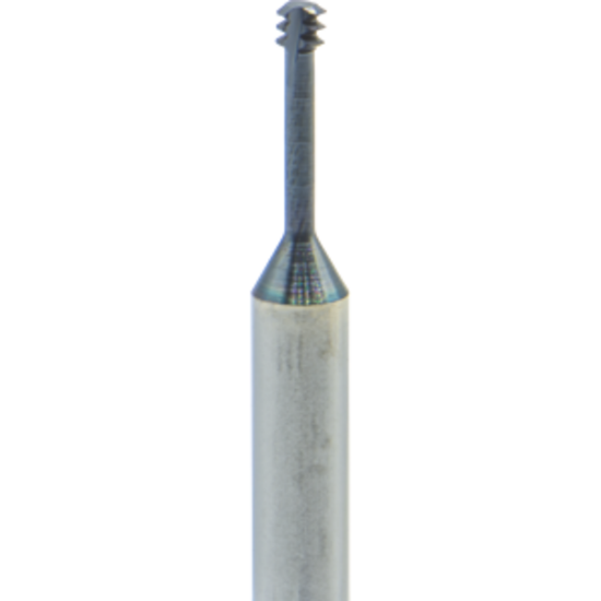 Picture of CARMEX MTS03016C6 56 UN Thread Mill 0.06 Dia 56.00TPI 0.26 Neck 1.50 OAL 3 Flute 3xD1 Internal AlTiN