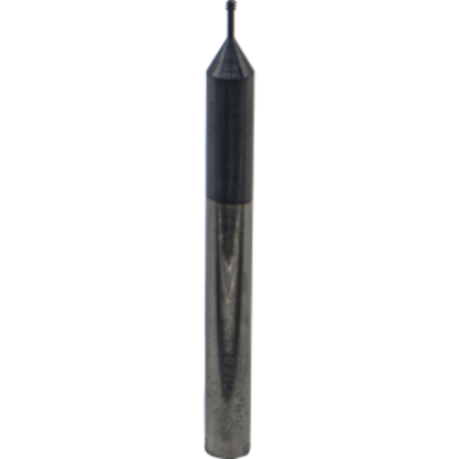 Picture of CARMEX MTS0250C18 0.4 ISO Thread Mill M2 x 0.04MM 0.06 Dia 0.18 Neck 0.25 Shank Internal 3 Flute 2xD1 AlTiN