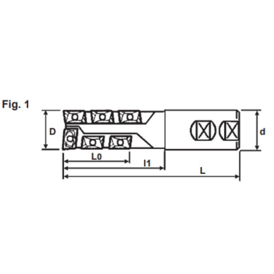 Picture of DIJET SEC-2062-0.5-S062 Milling Cutter 90.0°, Drill Mill 0.625 Cutter Diameter Weldon 0.625 Shank 5.000 OAL 4 Flute