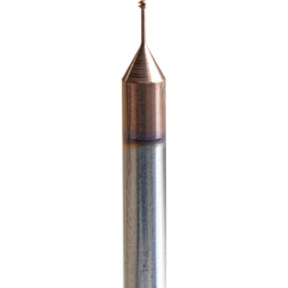 Picture of CARMEX MTS03007C2 0.25 ISO Thread Mill M1 x 0.25MM 0.02 Dia 0.10 Neck 0.11 Shank Internal 3 Flute 2.5xD1 AlTiN