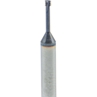 Picture of CARMEX MTS03015C6 72 UN Thread Mill 72.00TPI 0.05 Dia 0.24 Neck 0.11 Shank Internal 3 Flute 3xD1 AlTiN