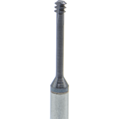 Picture of CARMEX MTS03021C12 40 UN Thread Mill 0.08 Dia 40.00TPI 0.47 Neck 1.50 OAL 3 Flute 4xD1 Internal AlTiN