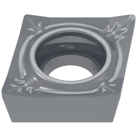 Picture of CERATIZIT CCGT 21.51FN-25PCTPX710 Indexable, Turning Insert 80.0 ° Positive AlTiN 0.016 Radius
