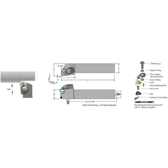 Picture of DORIAN ADWLNL-16-4D Trigon Square 1.000 Shank 6.000 OAL