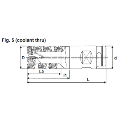 Picture of DIJET SEC-2200-3.0-N2NPowder Metal Milling Cutter 90.0°, Drill Mill 2.000 Cutter Diameter Putnam 2.000 Shank 7.000 OAL 8 Flute
