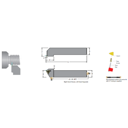 Picture of DORIAN ADTVOL20-4D On Edge Square 1.250 Shank 6.000 OAL
