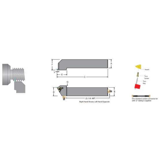 Picture of DORIAN ADTVOL20-4D On Edge Square 1.250 Shank 6.000 OAL
