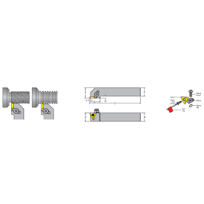 Picture of DORIAN MTVOL24-4E-CN On Edge Square 1.500 Shank 7.000 OAL