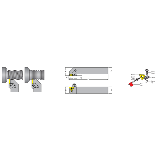 Picture of DORIAN MTVOL24-4E-CN On Edge Square 1.500 Shank 7.000 OAL