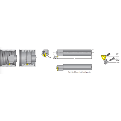 Picture of DORIAN S20U-MTHOL-4-A On Edge Boring Bar 1.250 Shank 14.00 OAL