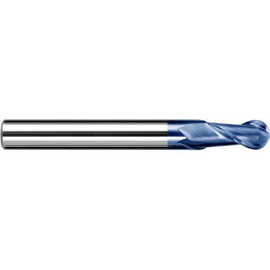 Picture of ZCC GM-2B-1/4 KMG303 DIA 1/4 SH 0.2500 LOC 0.7500 OAL 2.50 End Mill Standard Flute Variable Helix Carbide TiAlN Single End Square Sharp