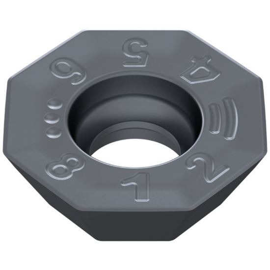 Picture of CERATIZIT OFHT 040305SN-M50 CTPM240 Milling Insert Octagonal 0.019 Corner Radius TiAlTaN