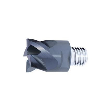 Picture of ZCC Q14-PM-4E-1 DIA 1 SH T14 LOC 0.5310 OAL 1.2400End Mill,Replacable Head Standard Flute Standard Helix Carbide TiAlN Single End 45.0° Chamfer Z-PERFECT