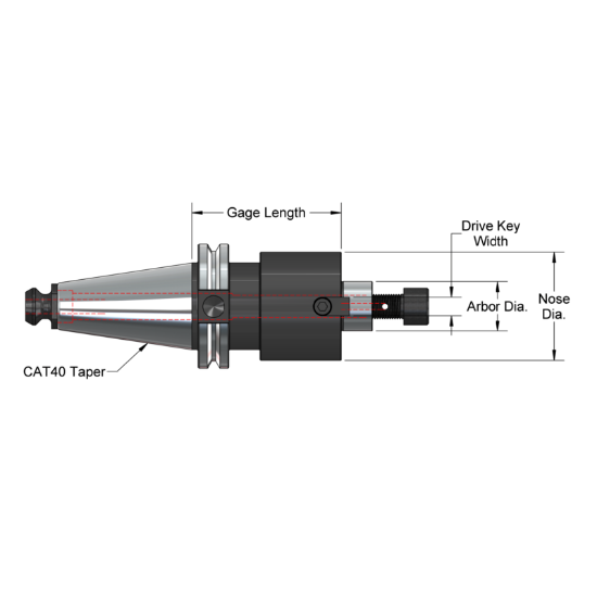 Picture of AB ToolS Shell Arbor 300 Parallelogram 90.0°, Face Mill Shell Arbor 1.0000 Positive 3.0000 76.20MM Cutter Dia