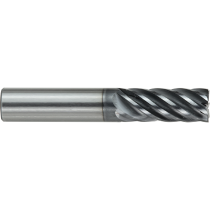 Picture of GORILLA MILL GMHT716FS7	 DIA 7/16" SH 0.4375 LOC 0.6250 OAL 2.50 End Mill Standard Flute Variable Helix Carbide TiAlN Single End Square Sharp BABOON