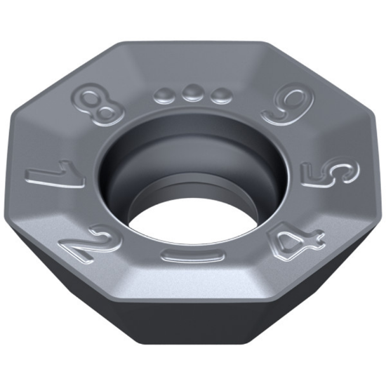 Picture of CERATIZIT OFHT 040305SN-F50 CTPM225 Milling Insert Octagonal 0.019 Corner Radius TiAlTaN