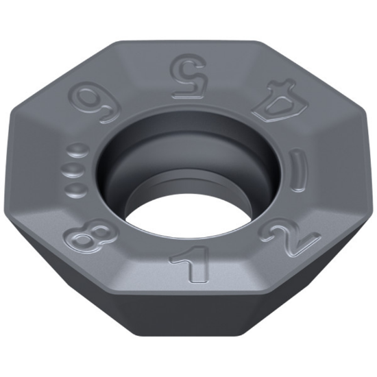 Picture of CERATIZIT OFHT 040305SN-F50 CTPP235 Milling Insert Octagonal 0.019 Corner Radius TiAlTaN