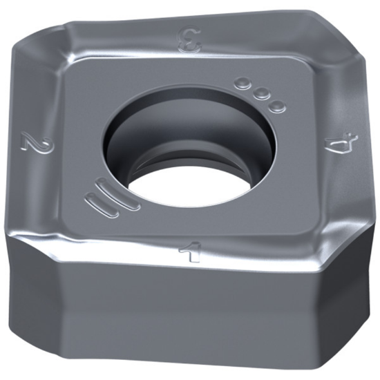 Picture of CERATIZIT SAKU 1706ABSR-M50 CTPP225 Milling Insert Square 0.031 Corner Radius TiAIN + TiN
