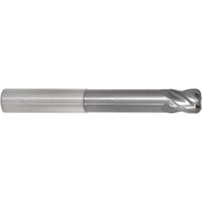 Picture of GORILLA MILL GMNR10R41204.250	 DIA 1" SH 1.00 LOC 1.1250 OAL 6.00 End Mill Carbide TiAlN Single End Corner Radius 0.1200 3.05MM