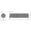 Picture of EVEREDE Tool 00303CH Triangle Boring Bar Dia0.2500 Positive 0.2500 6.35MM - 1/4 - E Cutter Dia