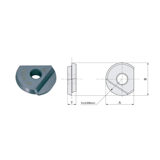 Picture of DIJET BNM-300 JC5015 Milling Insert Ball Mill 0.591 Corner Radius Multilayer
