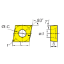 Picture of DIJET CCMT32.52 -FT LN10 Turning Insert 80.0° 0.031 Corner Radius Carbide