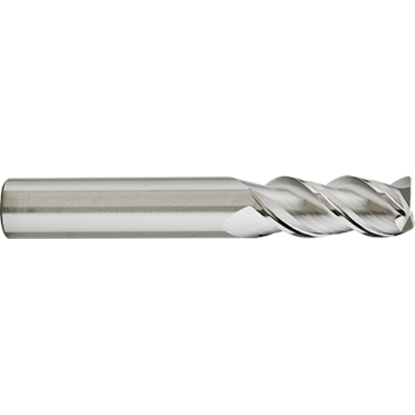 Picture of GORILLA MILL GMA1200MMR3150	 DIA 12MM SH 0.4724 LOC 1.2598 OAL 2.9528 End Mill Standard Flute Variable Helix Carbide Uncoated Single End Corner Radius 0.0591 1.50MM SILVERBack