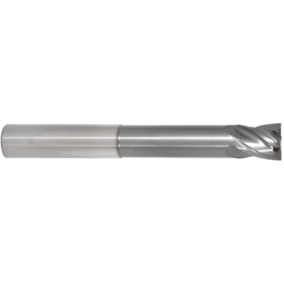 Picture of GORILLA MILL GMNR1250F54.125	 DIA 1-1/4" SH 1.2500 LOC 1.50 OAL 6.00 End Mill Standard Flute Variable Helix Carbide TiAlN Single End Square Sharp
