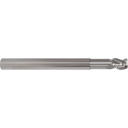Picture of GORILLA MILL GMANR10F34.250	 DIA 1" SH 1.00 LOC 1.1250 OAL 7.00 End Mill Standard Flute Variable Helix Carbide Uncoated Single End Square Sharp SILVERBack