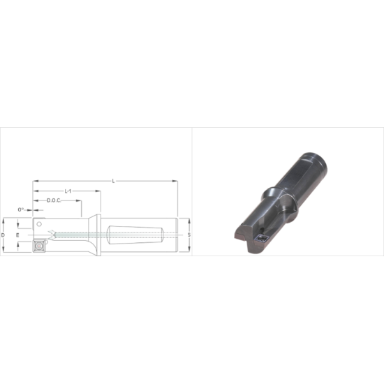 Picture of K-Tool CBN-2000 Milling Cutter 2.000 Cutter Diameter 1.250 Weldon