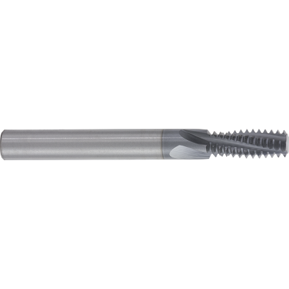 Picture of GORILLA MILL GMTM1000MM-1.253FL	 Carbide Thread Mill Helical M10 1.25MM Metric TIALN 0.7870 19.99MM LOC 2.4803 63.00MM OAL