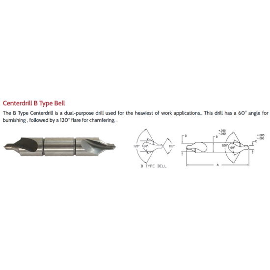 Picture of LINK 25-L2-137 11B Type DED HSS Center Drill