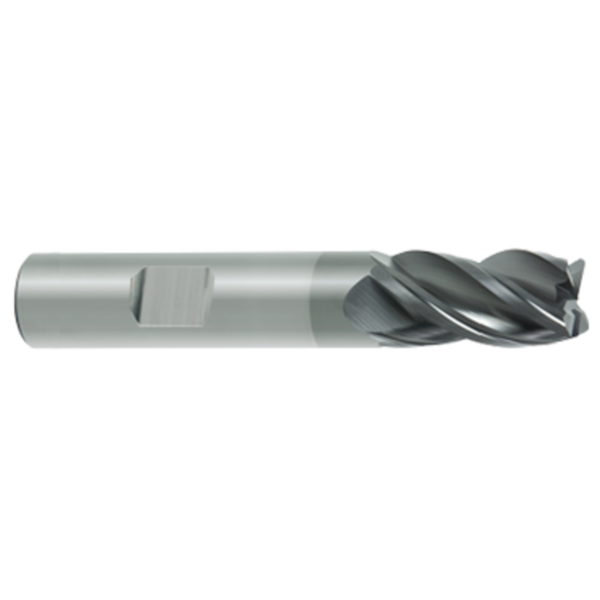 Picture of GORILLA MILL GMRF1000MMF4WF	 DIA 10MM SH 0.3937 LOC 0.8661 OAL 2.7559 End Mill Standard Flute Variable Helix Carbide TiAlN Single End Square Sharp YETI