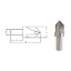 Picture of LINK 91-L2-561 3/8 OD 90° 3-Flute HSS Center Reamer