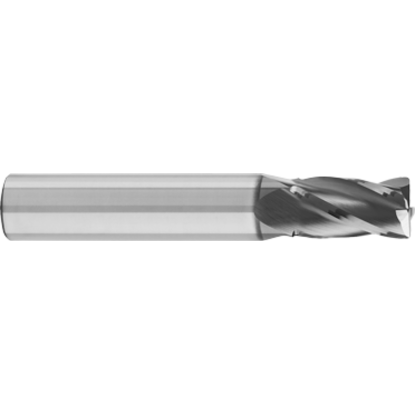 Picture of GORILLA MILL CEM10FSL4TiCN	 DIA 1" SH 1.00 LOC 4.00 OAL 7.00 End Mill Standard Flute High Helix Carbide TiCN Single End Square Sharp PRIMATE