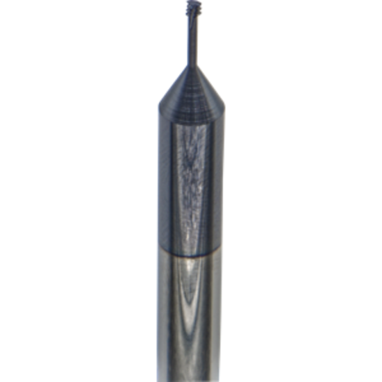 Picture of CARMEX MTS0250C26 56 UN Thread Mill 0.06 Dia 56.00TPI 0.26 Neck 2.50 OAL 3 Flute 3xD1 Internal AlTiN