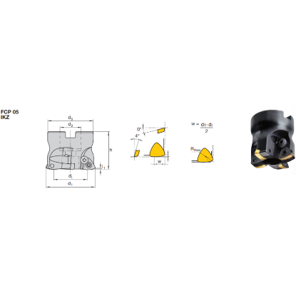 Picture of LMT FETTE FCP05 X11.250AN-I 2.5 Milling Feed Mill Milling Cutter 2.500 Cutter Diameter