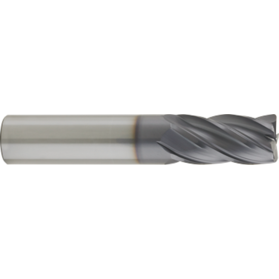 Picture of GORILLA MILL GM14RS5015	 DIA 1/4" SH 0.2500 LOC 0.50 OAL 2.00 End Mill Carbide TiAlN Single End Corner Radius 0.0150 0.38MM